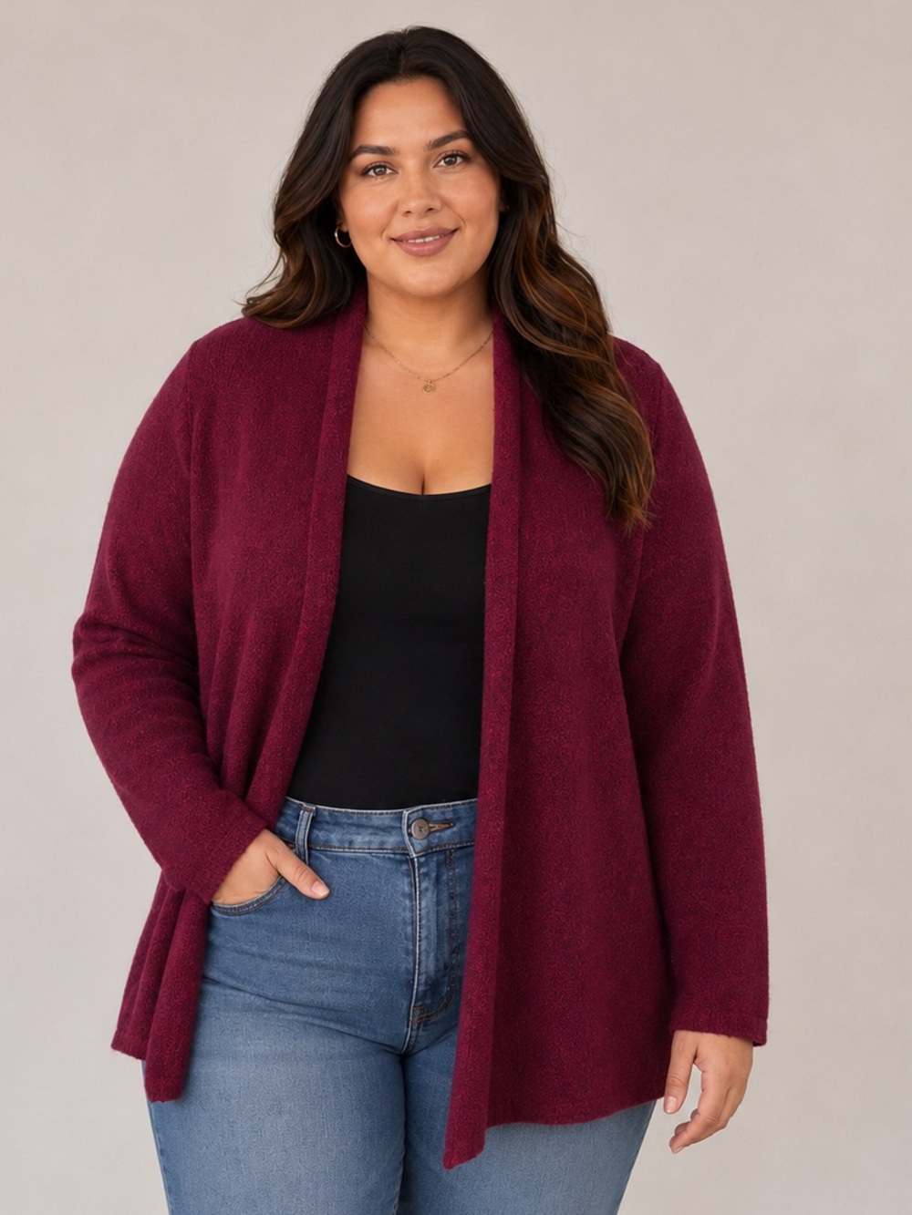 Eileen Fisher Wool Mohair Cashmere Blend Cardigan 🍷 size XL